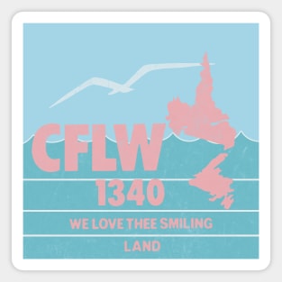 CFLW Newfoundland/Labrador / 80s Radio Station Magnet